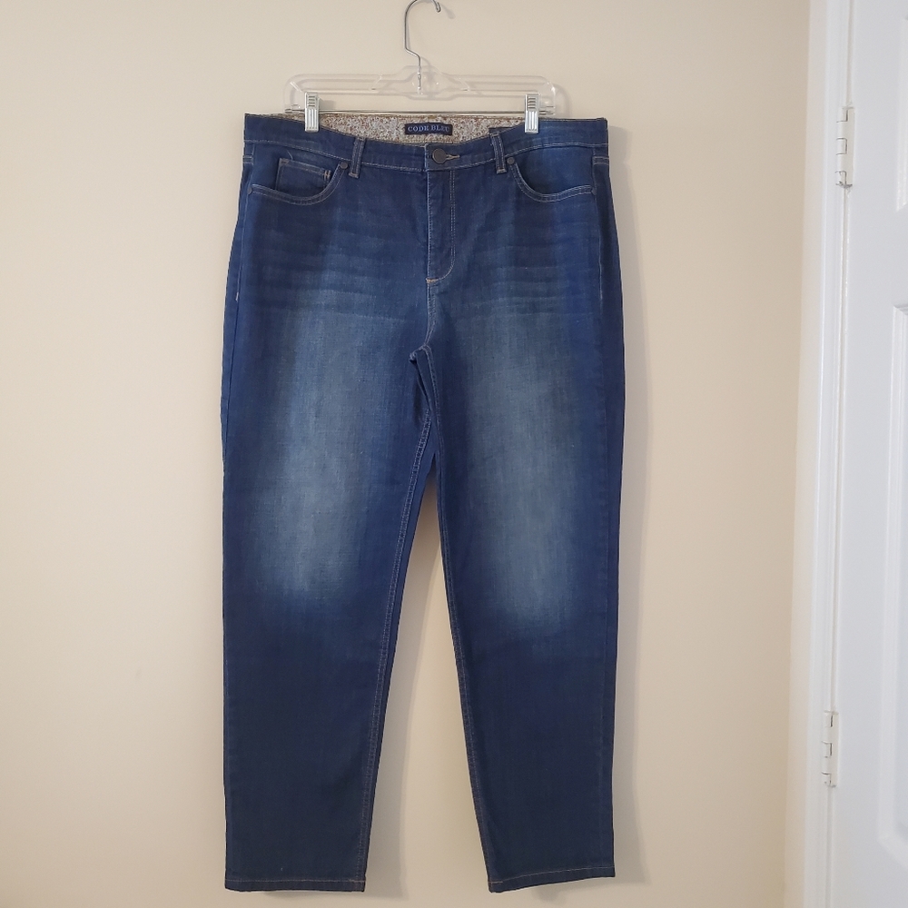 Code Bleu High Waist Gracie Boyfriend Jeans Size 16